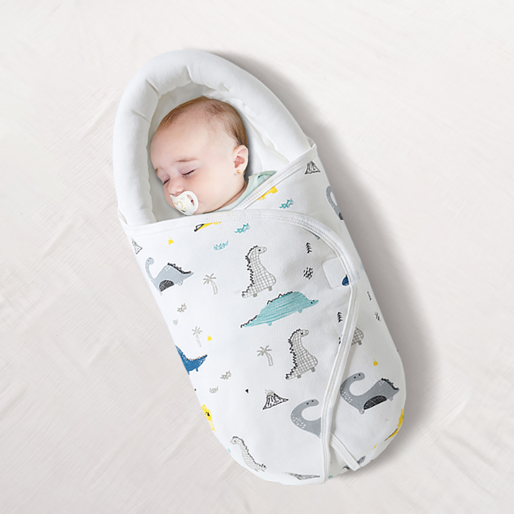 0-6M      Anti-Startle Swaddling    100% Cotton Cartoon Sleepsack 1Tog